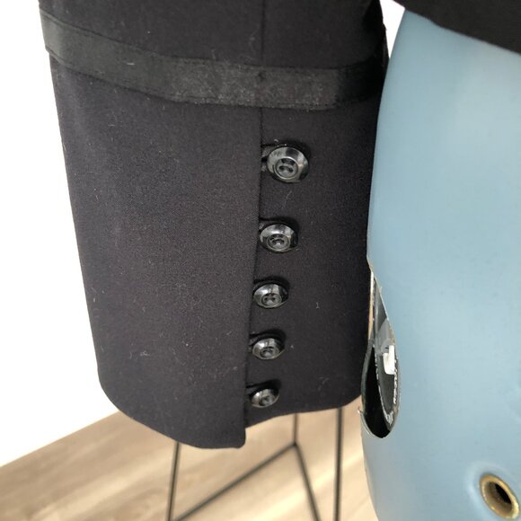 Bisou Bisou Michele Bohbot, Cropped Blazer, Black Size 8 - Picture 7 of 10